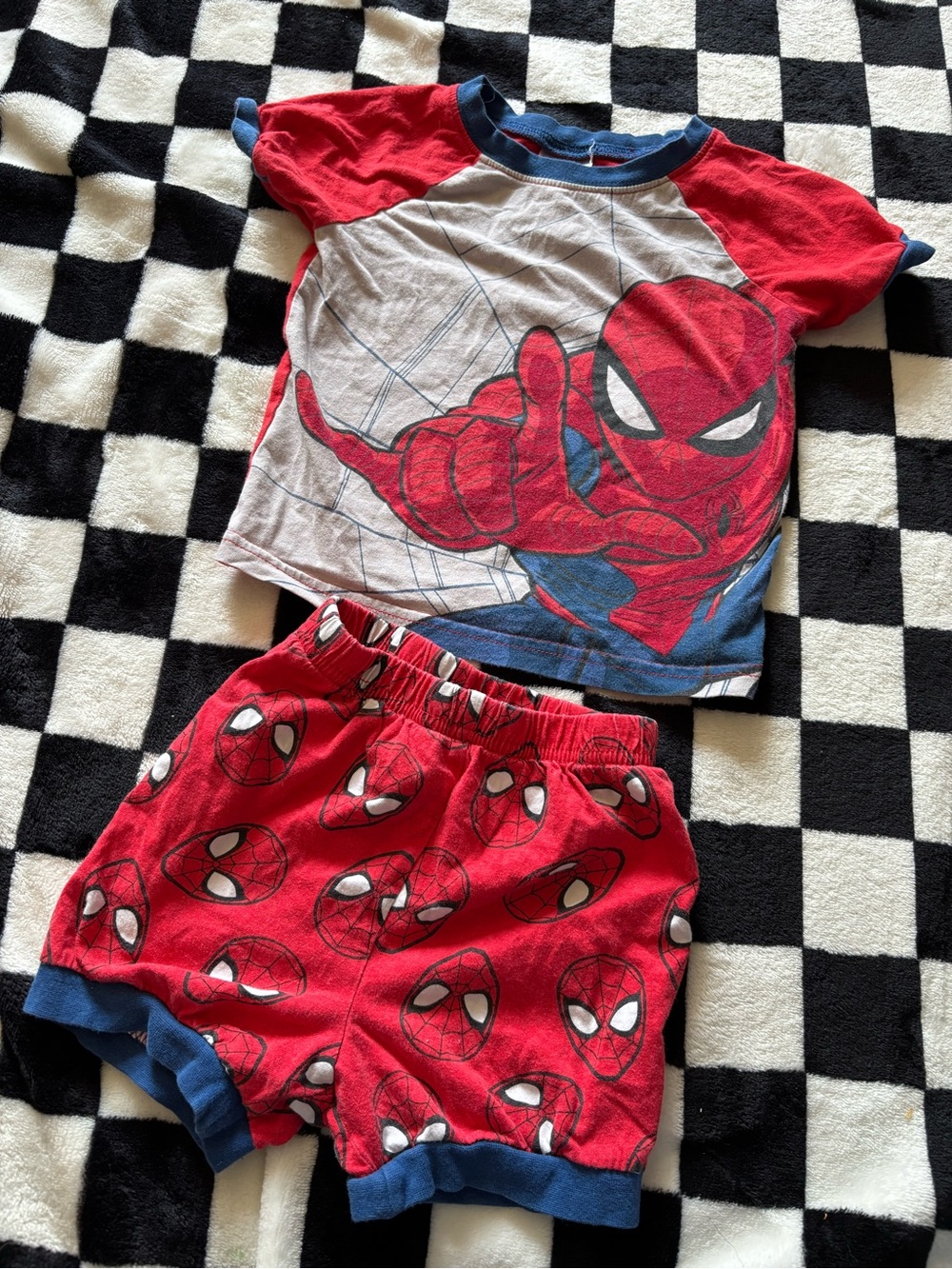 2T spider man summer pjs